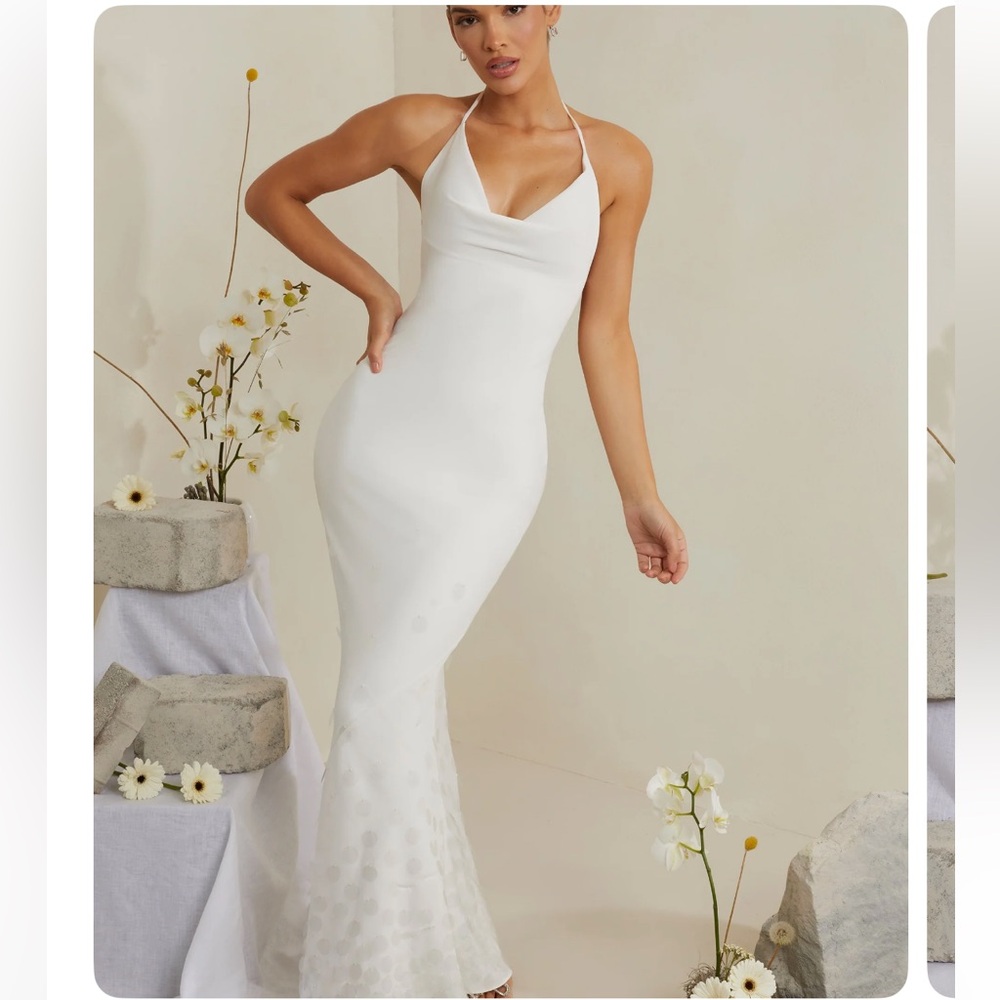 Oh Polly White Magnolia Maxi dress